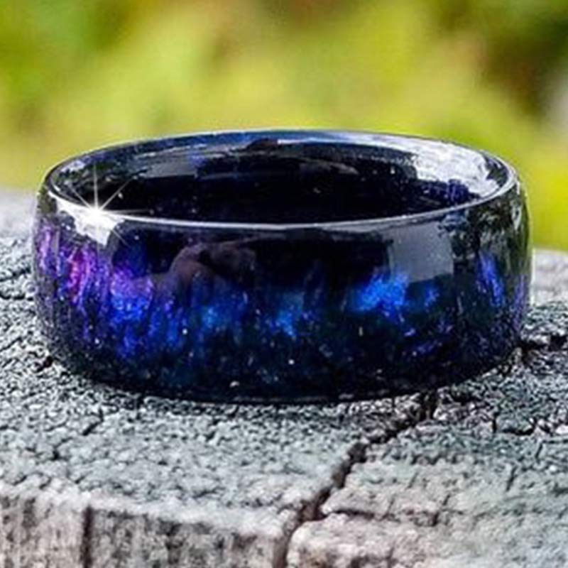 Olivenorma The Colored Galaxy Opal Ring - Blue Opal - 11 - image 12