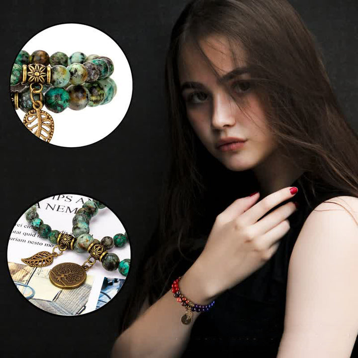 African Turquoise Transformation Bracelet  - image 1
