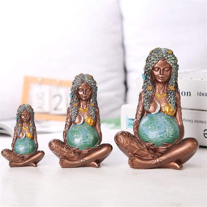 Olivenorma Resin Mother Earth Gaia Statue Ornament Decoration - image 4