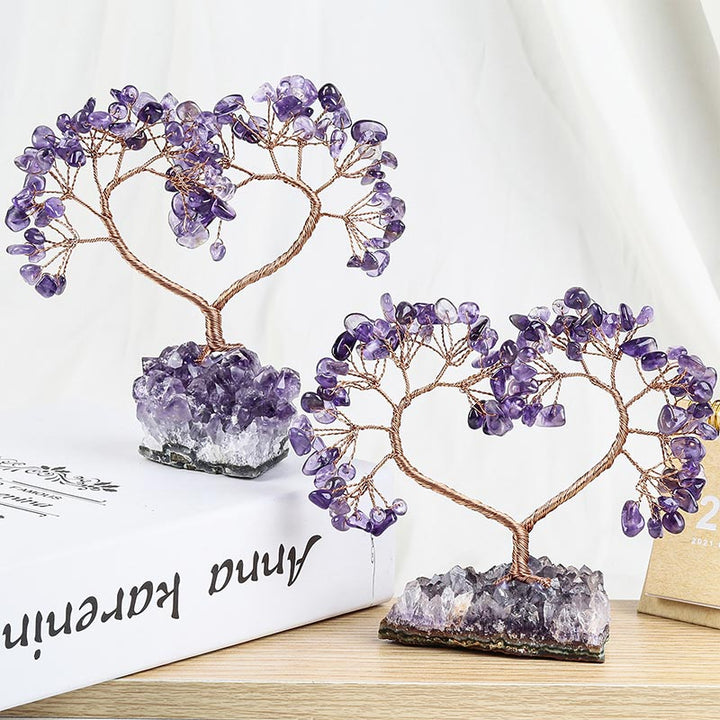 Natural Crystal Stone Love Feng Shui Tree - Amethyst - image 5