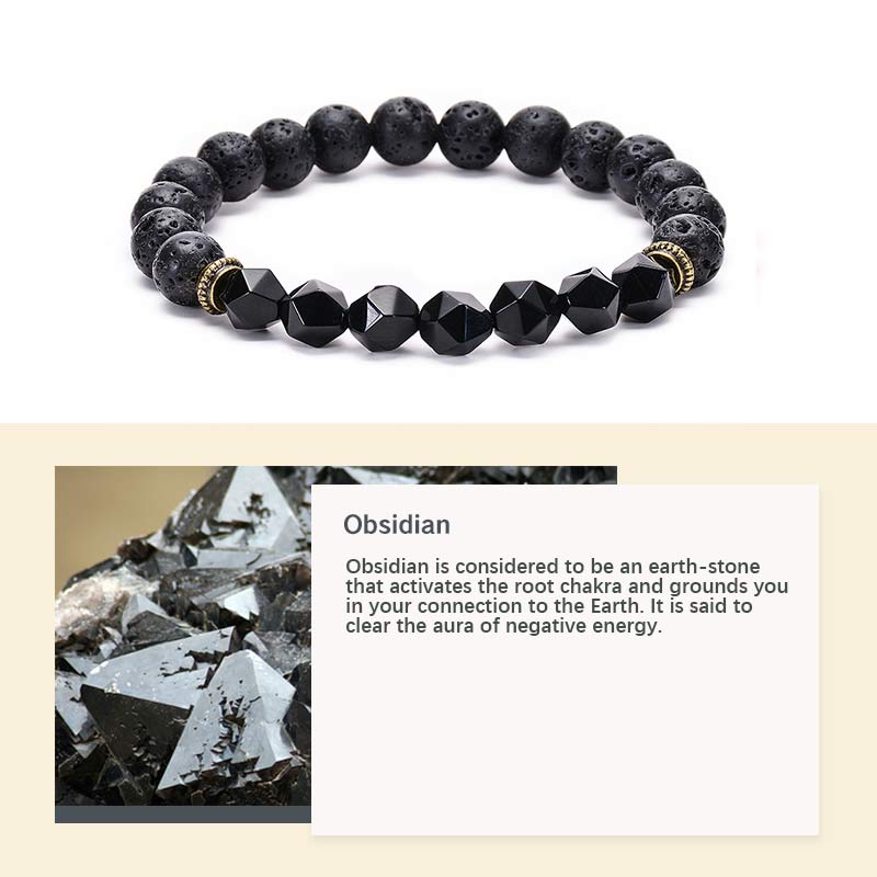 Tiger Eye With Lava Stone Protection Bracelet - image 8