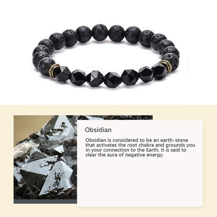 Tiger Eye With Lava Stone Protection Bracelet - image 8