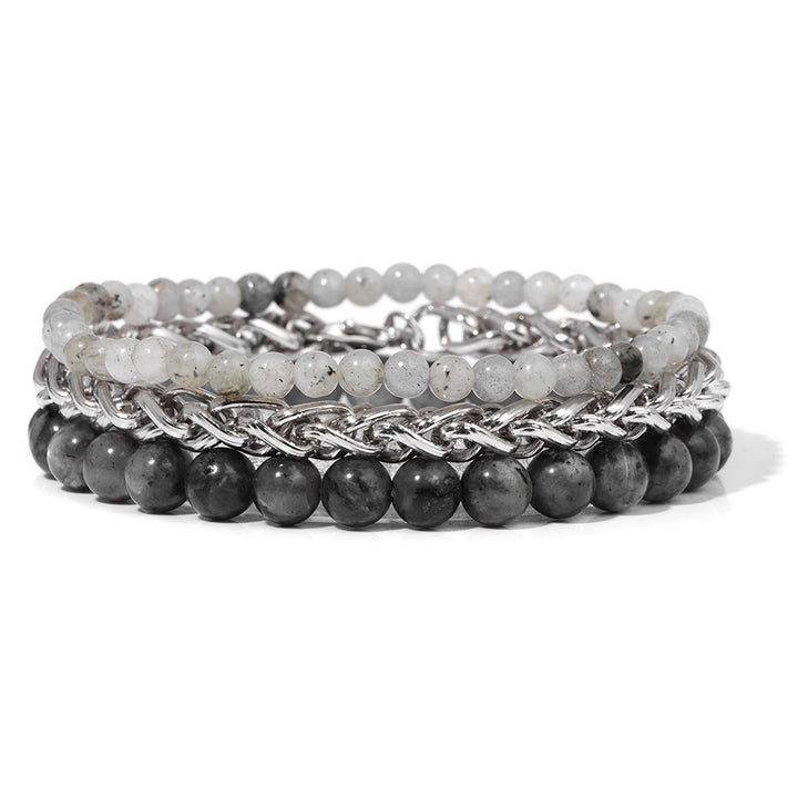 Olivenorma "Peace And Calm" Labradorite Bracelet Set - Labradorite - image 0