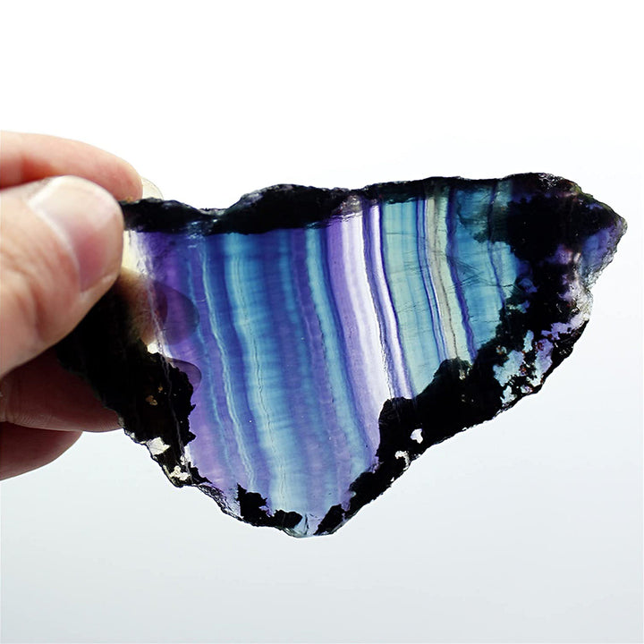 Olivenorma Natural Rough Rainbow Fluorite Gemstone Decoration - image 3