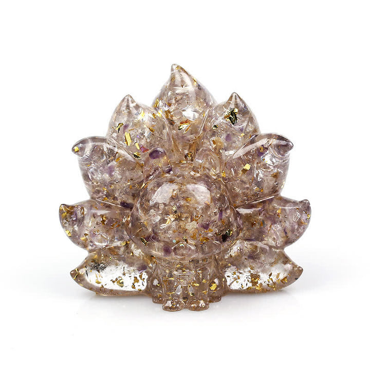 Olivenorma Nine-tailed Fox Gemstone Decoration - Amethyst - image 9