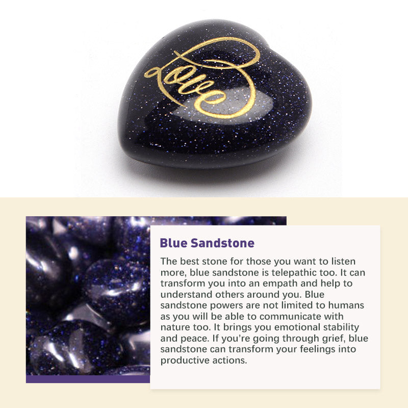 Olivenorma Natural Crystal Stone Decoration - Blue Sandstone - image 7