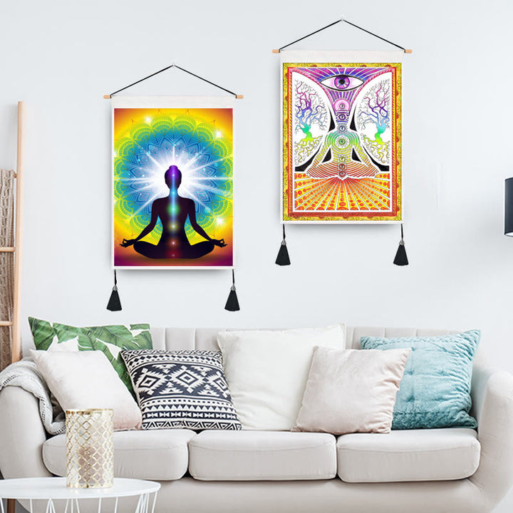 Olivenorma Zen Meditation Decorative Printed Chakra Tapestry - image 5