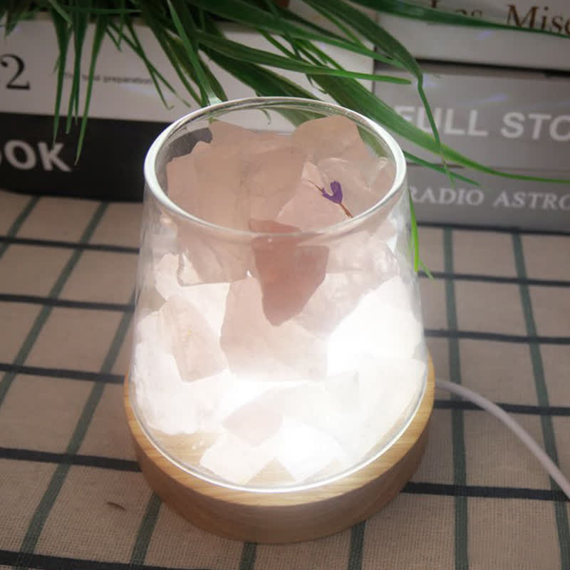 Olivenorma Goblet of Fire Shape Crystal Or Himalayan Pink Salt Lamp - image 7