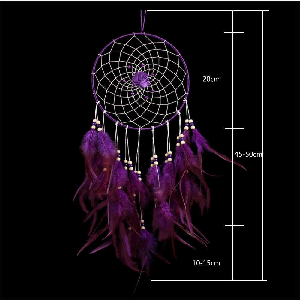 Olivenorma Large Purple Creative Style Rose Dream Catcher - image 14