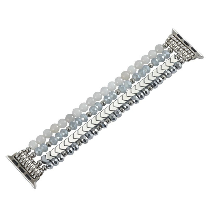 Olivenorma Alloy Arrow Crystal Beaded Watch Strap Bracelet - image 8