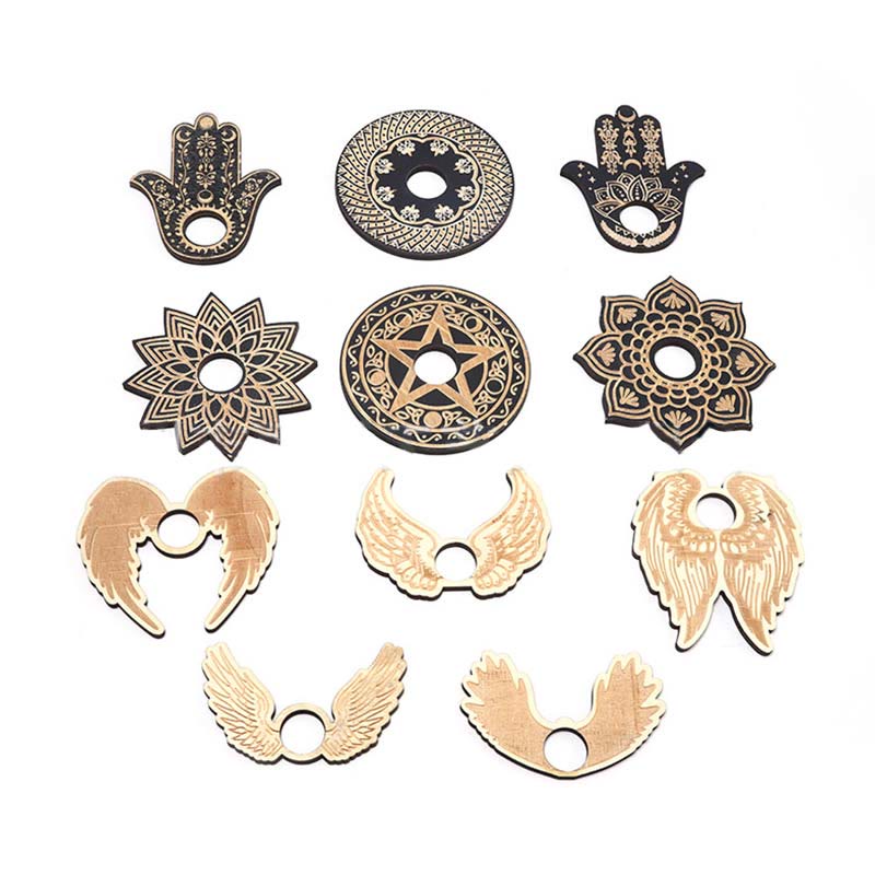 Olivenorma Hamsa Wing Gemstone Display Crystal Ball Stand Decoration - image 6