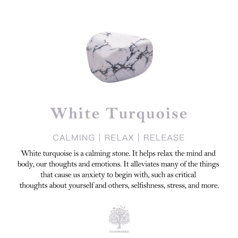 Olivenorma Protection From Negative Energies White Turquoise Bracelet - image 1