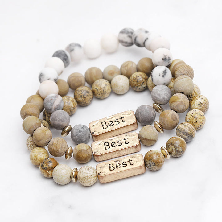 Olivenorma Natural Gemstone Best Engraving Bracelet - image 0