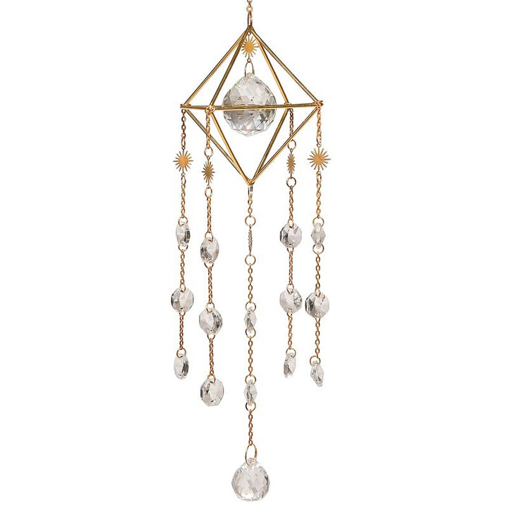 Olivenorma Crystal Suncatcher Wind Chime - White Zircon - image 0