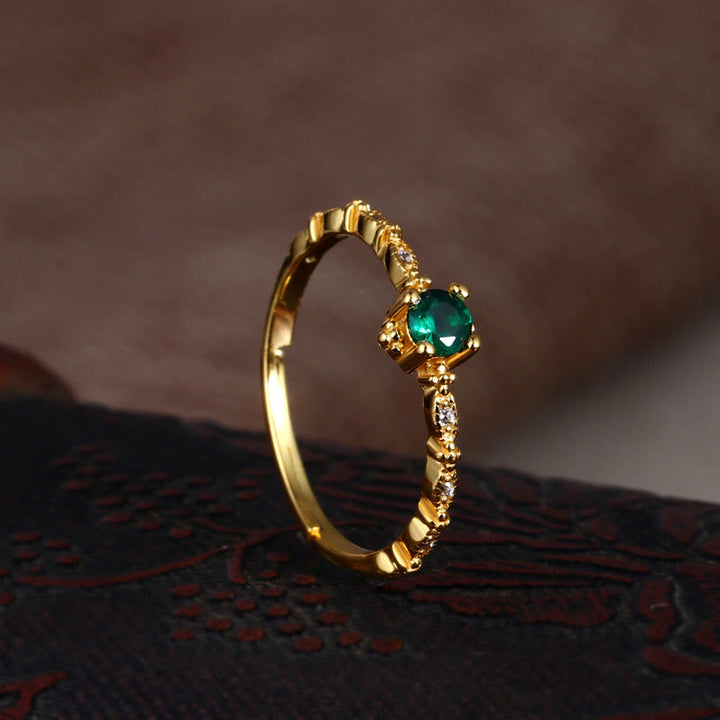 Olivenorma "Elegant Lover" - Emerald Exquisite Ring - image 3