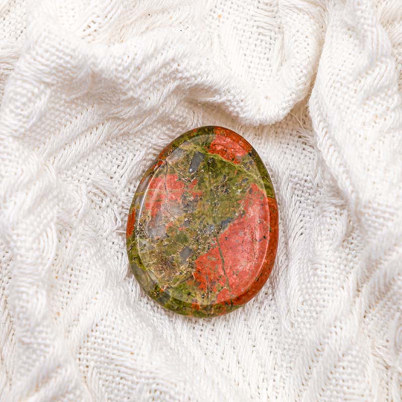 Olivenorma Unakite Healing Thumb Worry Stone - image 4