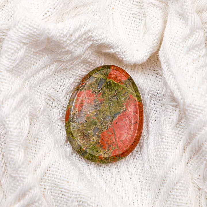 Olivenorma Unakite Healing Thumb Worry Stone - image 4