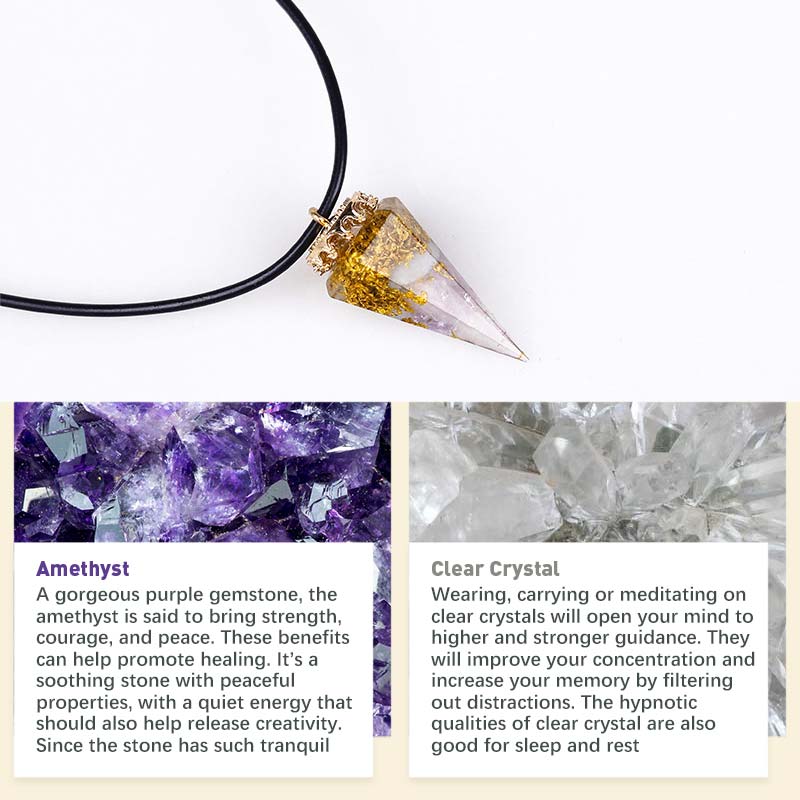 Olivenorma Natural Crystal Healing Necklace - image 5
