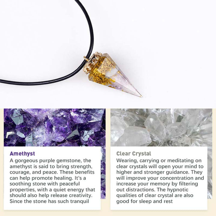 Olivenorma Natural Crystal Healing Necklace - image 5