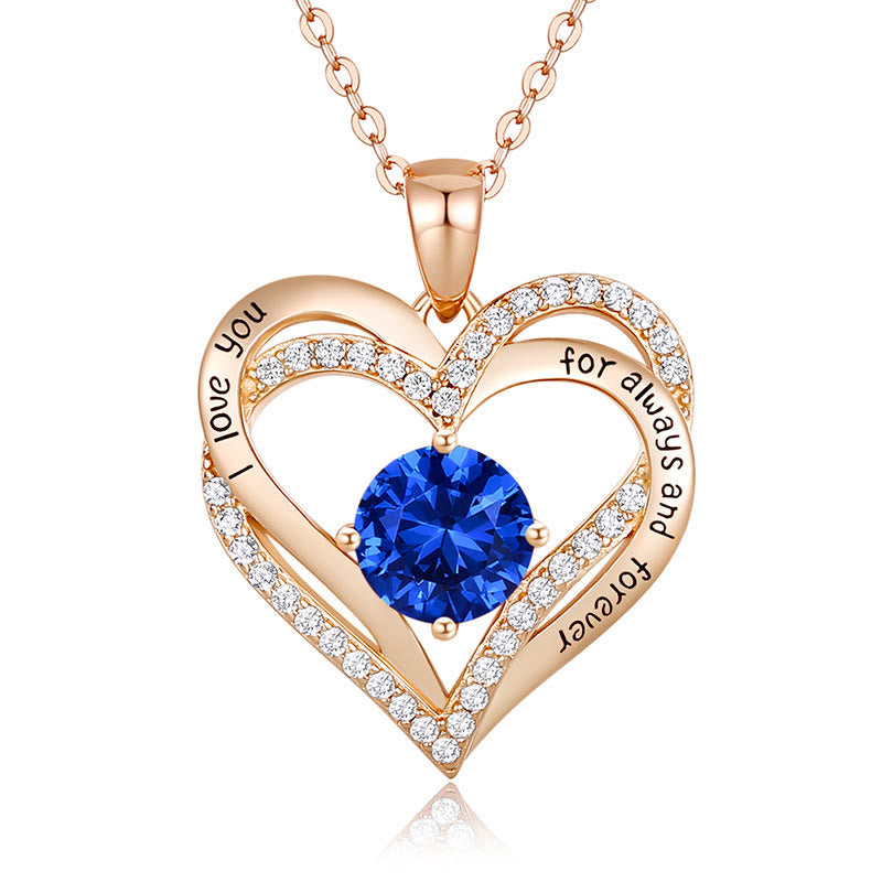 Olivenorma "I Love You Always and Forever" – Forever Love Birthstone Heart Necklace - image 37