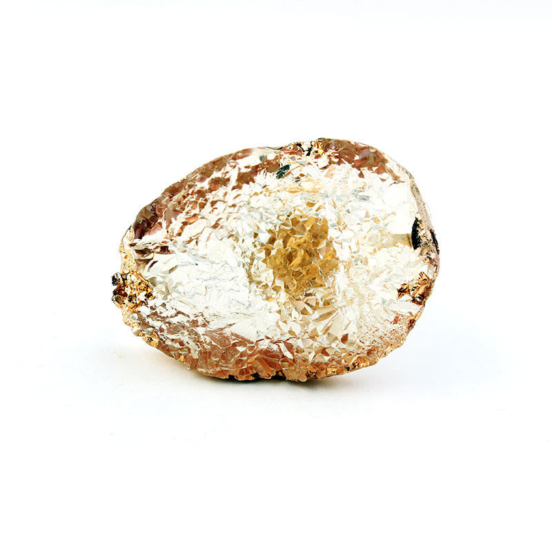 Olivenorma Amazonite Citrine Cluster Ring - image 5