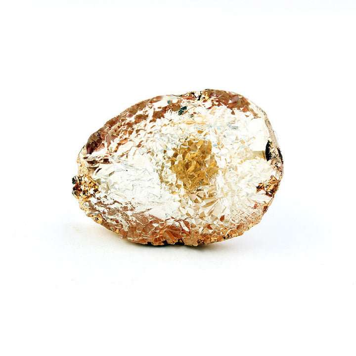 Olivenorma Amazonite Citrine Cluster Ring - image 5