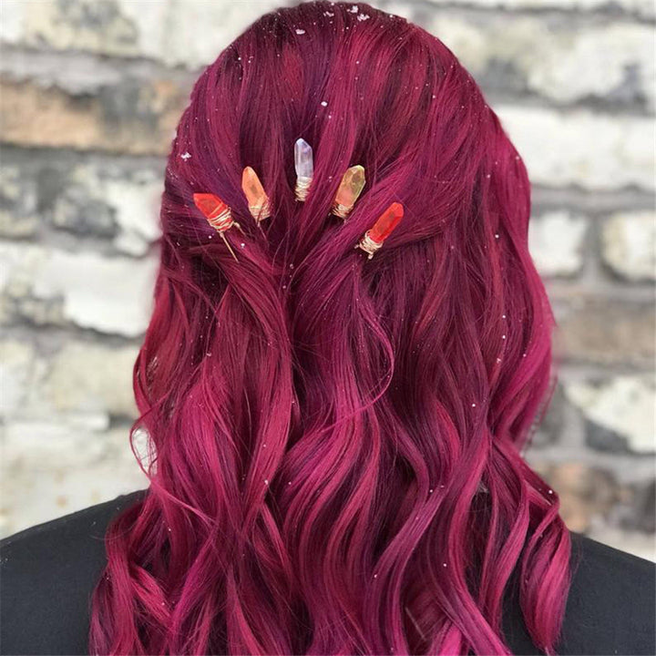 Olivenorma Handmade Thread Crystal Hairpin - image 2