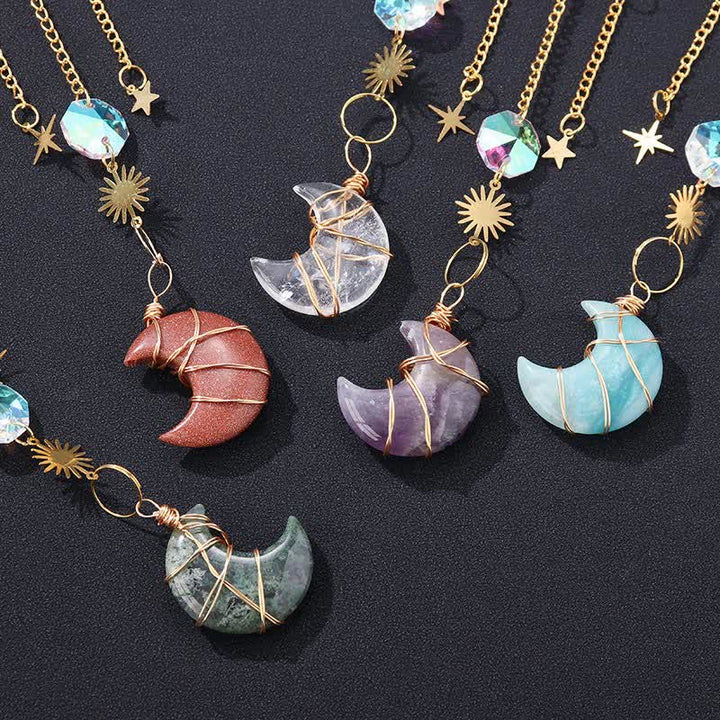 Sun And Moon Crystal Handmade Gemstone Ornament - image 17