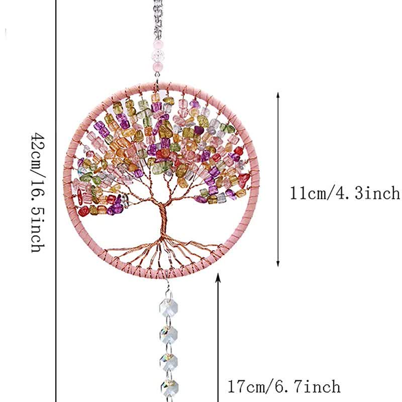 Tree of Life Crystal Suncatcher Dream Catcher - image 10