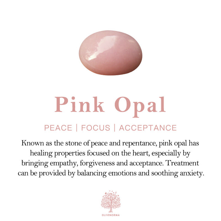 Olivenorma Pink Opal Strap Boho Stone Strap Bracelet - image 5