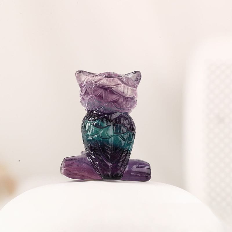 Olivenorma Fluorite Candy Color Owl Ornament - image 2