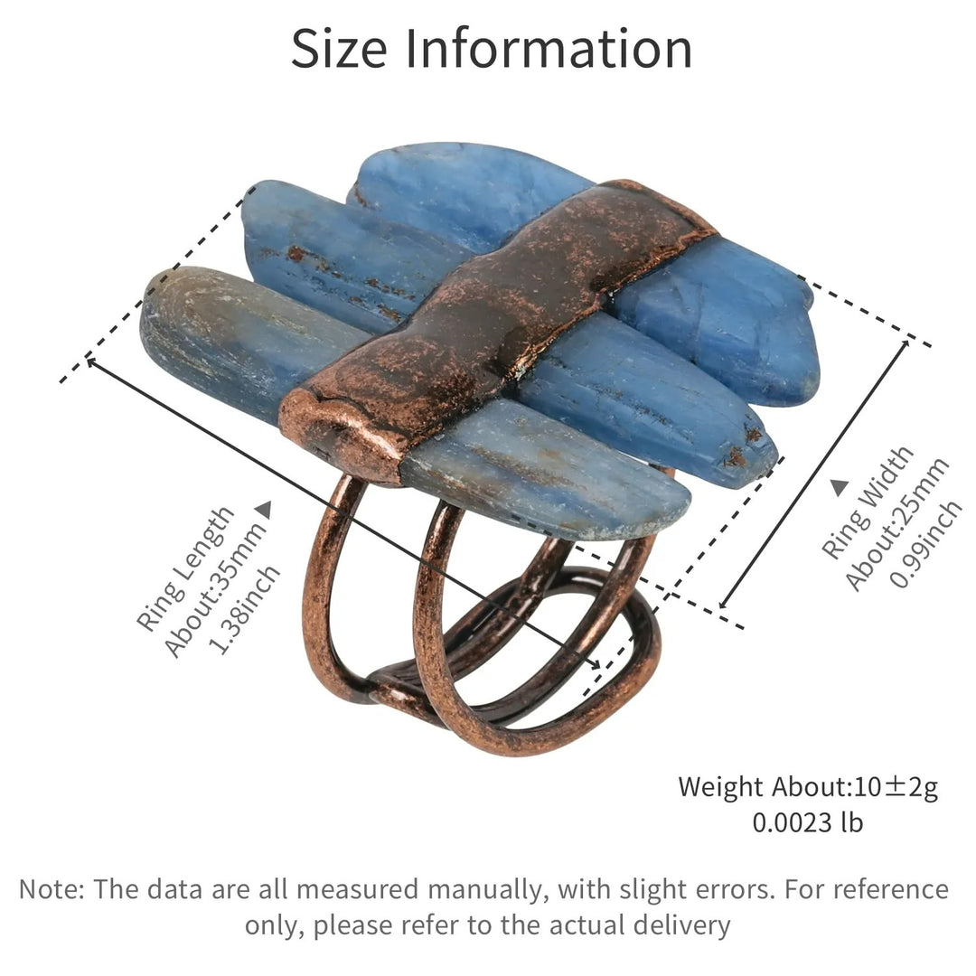 Olivenorma Natural Kyanite Adjustable Ring - image 3