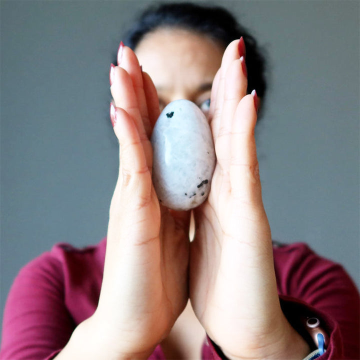 Easter Moonstone Tourmaline New Beginnings Crystal Egg - image 2