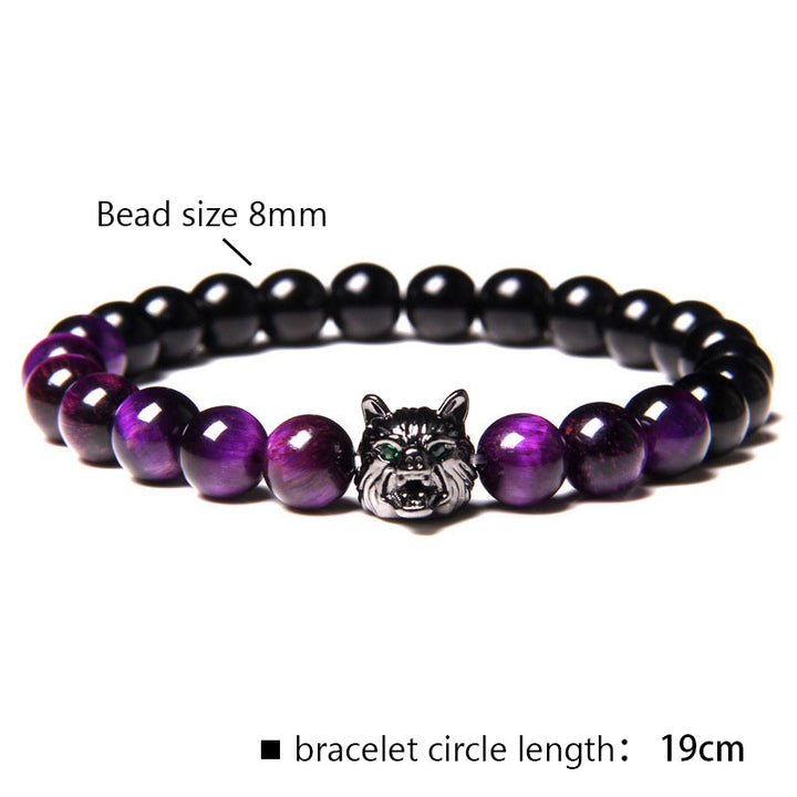 Olivenorma Purple Tiger Eye Wolf Bracelet - image 1