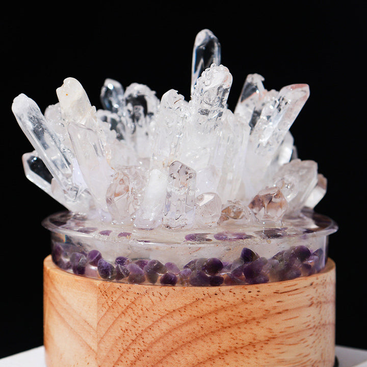  Olivenorma Natural Clear Crystal Lamp - image 5