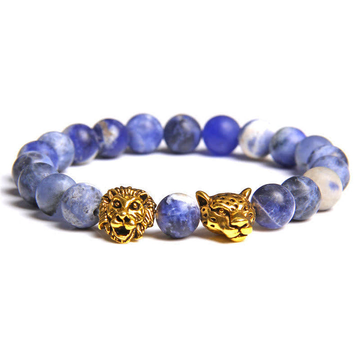 Olivenorma Tiger Eye Lion Panther Beads Bracelet - Sodalite - image 4