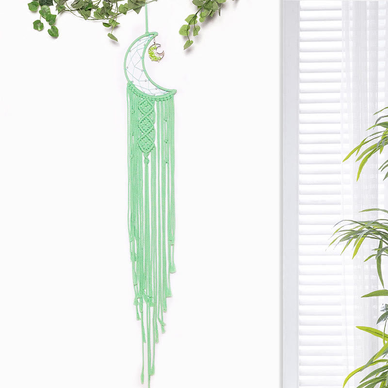 Olivenorma Crystal Tree of Life Braided Cotton Rope Dream Catcher - Peridot - image 12