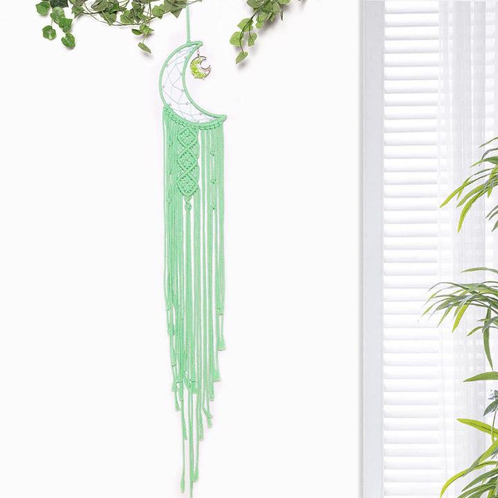 Olivenorma Crystal Tree of Life Braided Cotton Rope Dream Catcher - Peridot - image 12