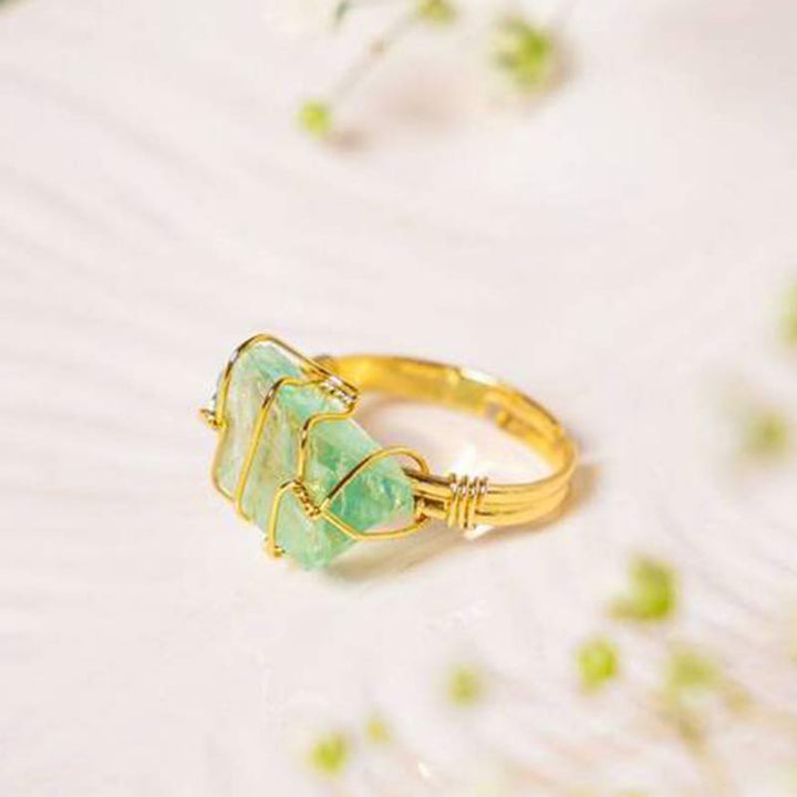 Natural Crystal Irregular Ring - image 4