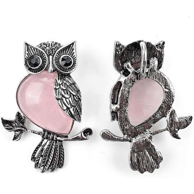 Olivenorma Natural Stone Owl Necklace - image 17