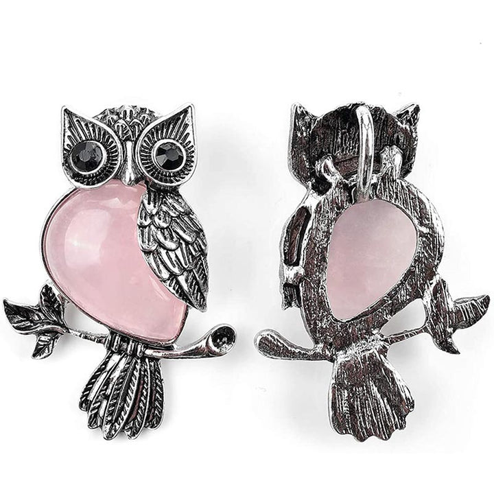 Olivenorma Natural Stone Owl Necklace - image 17