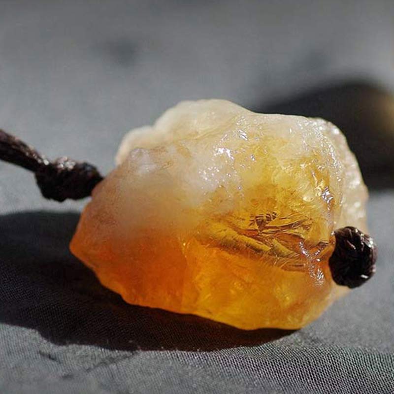 Natural Citrine Prosperity Gemstone Neclace - Citrine - image 0