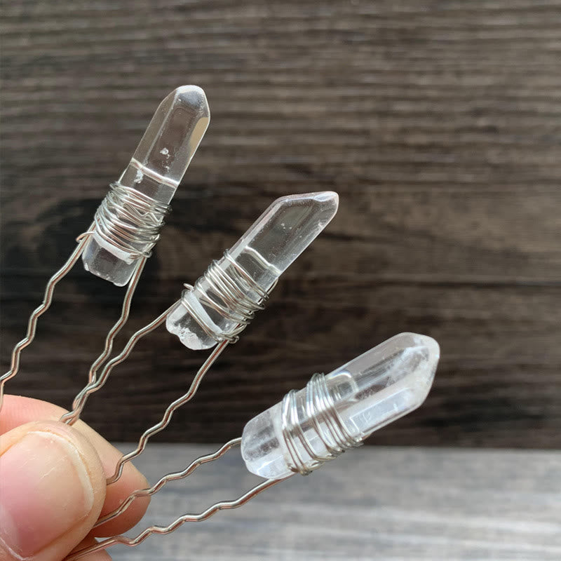 Olivenorma Handmade Thread Crystal Hairpin - image 10