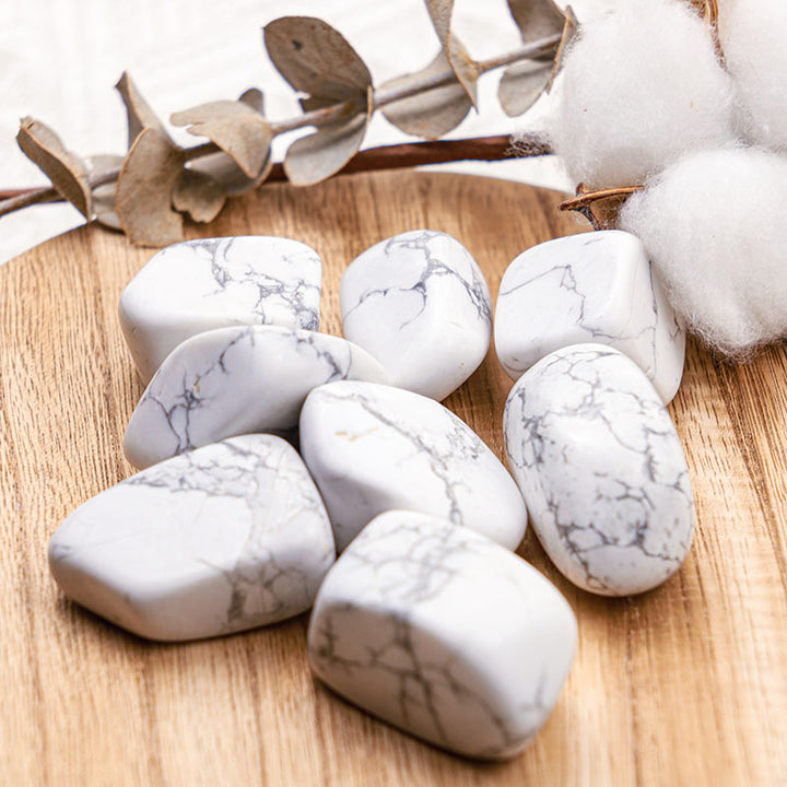 Olivenorma White Turquoise Natural Tumbled Stone Set - image 2