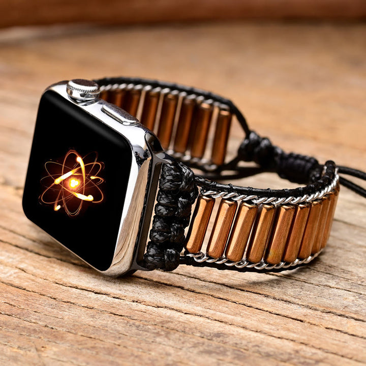 Olivenorma Cylindrical Copper Tube Handwoven Apple Watch Strap - Watch Dial Size 42-45mm - image 0
