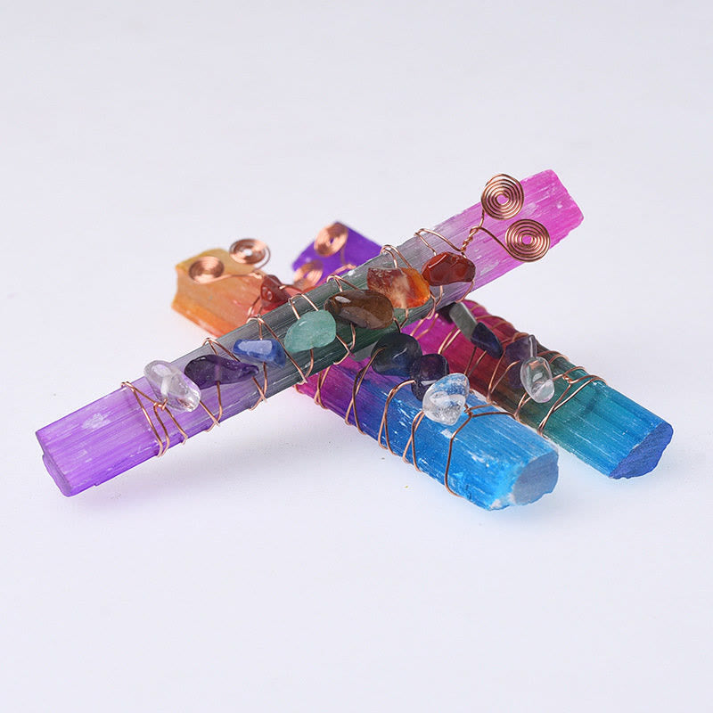 Olivenorma Chakra Moroccan Plaster Crystal Wands - image 6