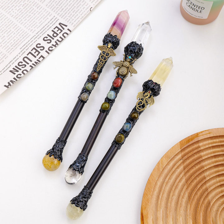 Olivenorma Natural Stone Magic Column Cosplay Halloween Crystal Wands - image 4