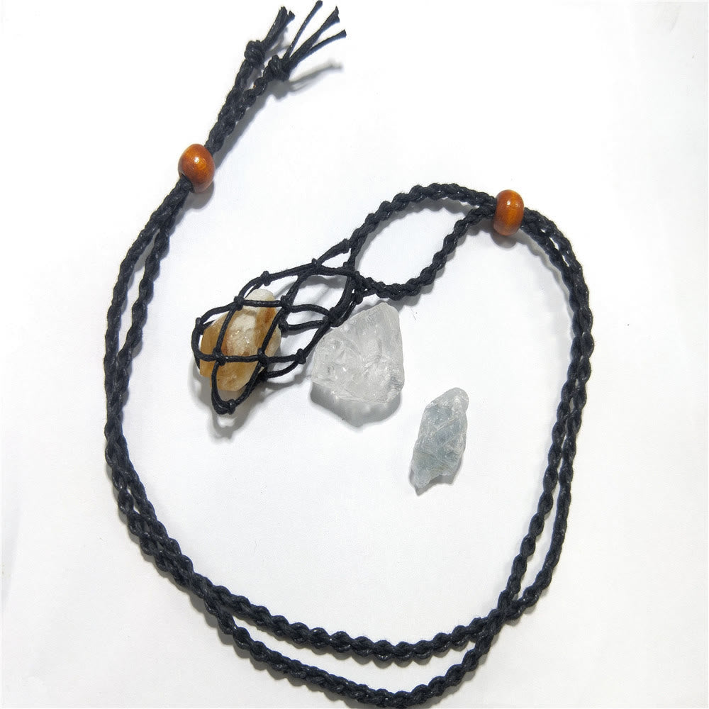 Olivenorma Handwoven Extra Large 5.5cm Adjustable Necklace Mesh Bag - image 13