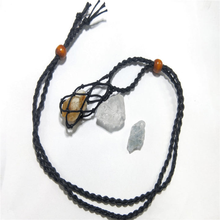 Olivenorma Handwoven Extra Large 5.5cm Adjustable Necklace Mesh Bag - image 13
