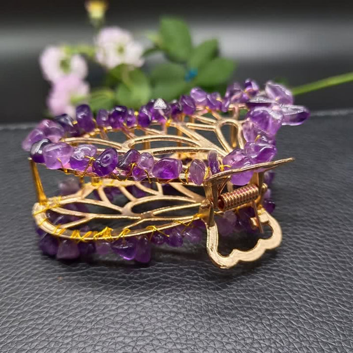 Amethyst Or Rose Quartz Butterfly Shape Hairpin - image 7
